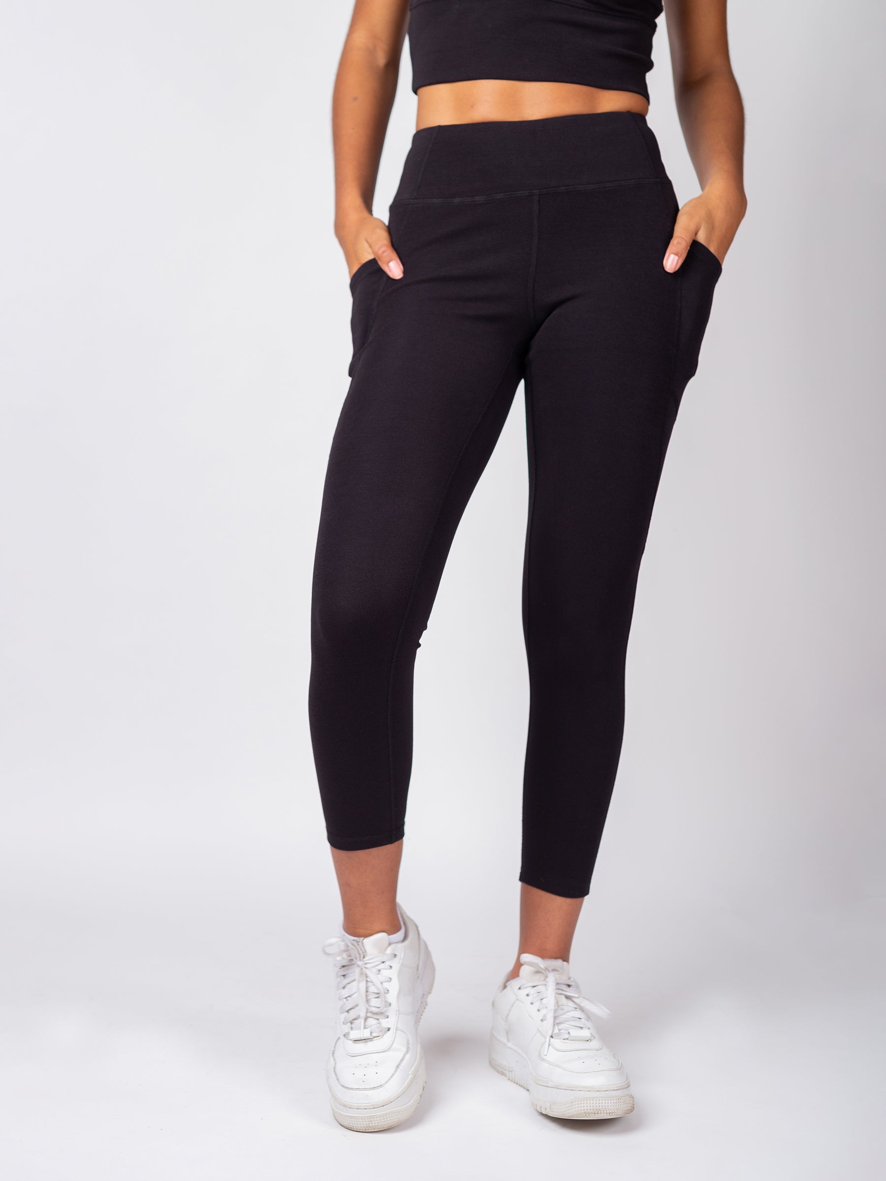 PlantTec™ Organic Crop/Petite Leggings | Eclipse-Organic Activewear-Happy Earth