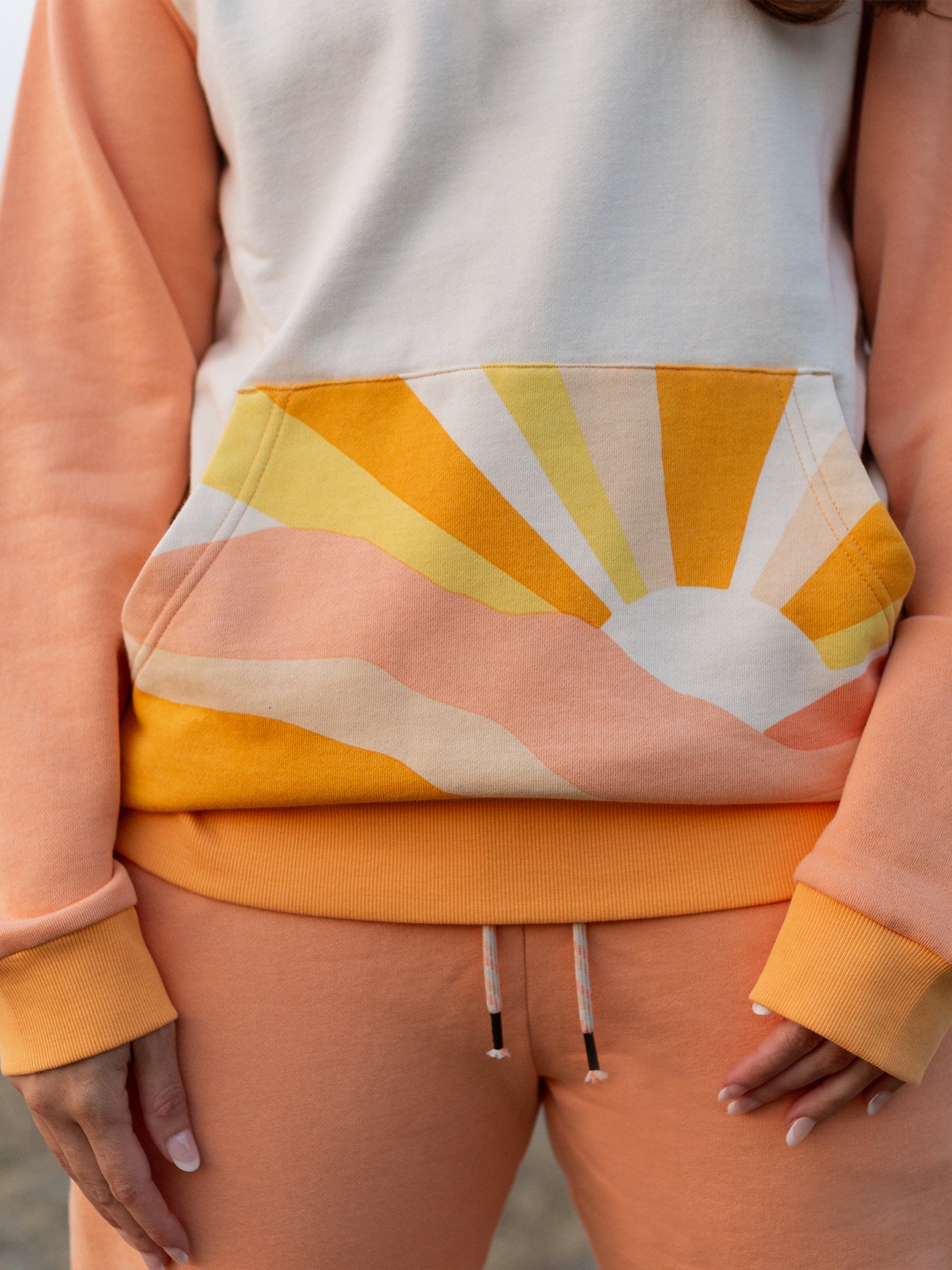 Sunburst Hoodie-Organic Hoodie-Happy Earth